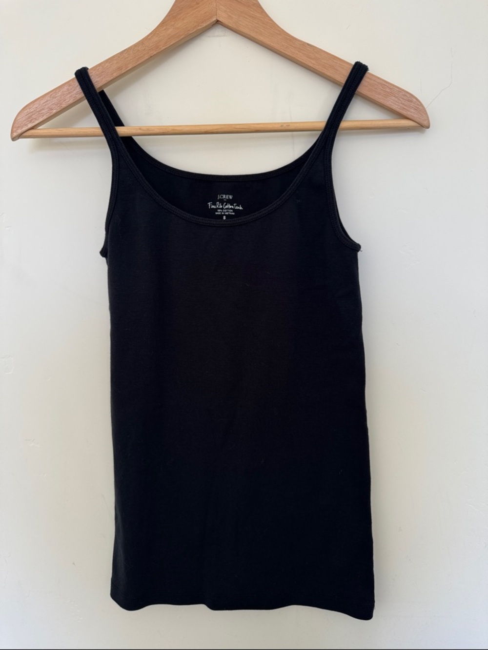 Free Add-on! J. Crew Black Slim Cotton Tank - add to bundle